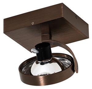 Faretto di design bronzo scuro girevole e inclinabile - Go