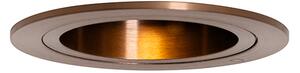 Faretto da incasso rotondo bronzo scuro orientabile e inclinabile - Chuck