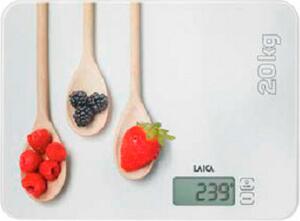 LAICA Bilancia da cucina digitale elettronica Portata Massima 20 kg con Tasti Touch Sensor - KS5020