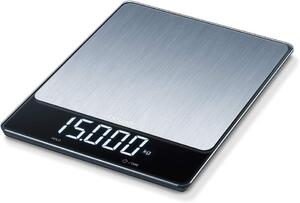 Beurer Bilancia da Cucina Digitale Elettronica Portata max 15 kg colore Inox - KS 34 XL Stainless Steel