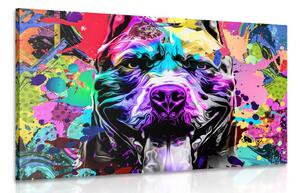 Stampa su tela – Illustrazione di cane colorata