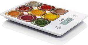 LAICA Bilancia da cucina digitale elettronica Portata Massima 5 Kg Con Display LCD in Vetro Temperato - KS1040W