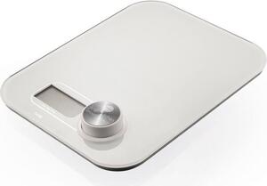 MACOM Bilancia da Cucina Digitale Elettronica Ricaricabile Peso massimo 5 kg Precisione 1 gr Display LED colore Bianco - 868 Smart Scale