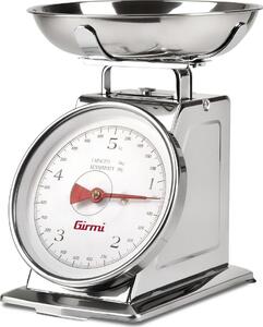 Girmi Bilancia da Cucina Meccanica capacit 5 Kg gradazione 20 gr in Acciaio - ZHS520