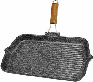 Risoli Bistecchiera Antiaderente 43x26 cm in Alluminio Pressofuso