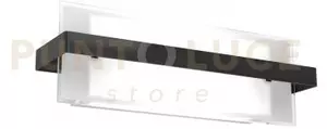 Cross applique media 2 luci nero 1106-am-ne