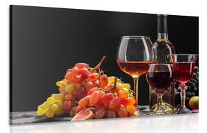 Quadro su tela – Vino e uva