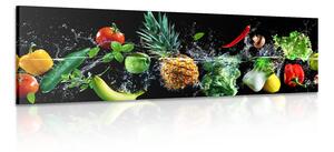 Quadro su tela – Frutta e verdura biologica