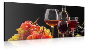 Stampa su tela – Vino e uva italiani