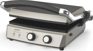 Imetec Bistecchiera Elettrica Doppia Piastra Antiaderente Potenza 2000 Watt 3 Funzioni - 7481 Griglia&Gusta