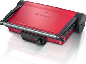 Bosch Bistecchiera elettrica Doppia piastra Antiaderente Potenza 2000 watt colore Rosso - TCG4104