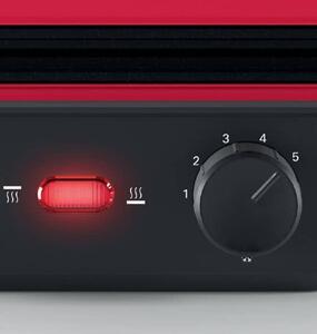 Bosch Bistecchiera elettrica Doppia piastra Antiaderente Potenza 2000 watt colore Rosso - TCG4104