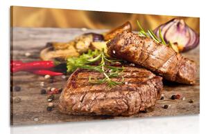 Stampa su tela – Bistecca di manzo alla griglia