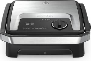 Moulinex Bistecchiera Elettrica Doppia Piastra Antiaderente Potenza 2180 Watt colore Nero e Inox - GI272D Inicio Adjust