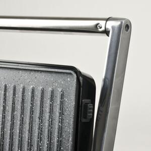 Girmi Bistecchiera elettrica Doppia piastra Rigata Antiaderente Petravera Potenza 2000 Watt - BS4100 BS41