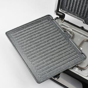 Girmi Bistecchiera elettrica Doppia piastra Rigata Antiaderente Petravera Potenza 2000 Watt - BS4100 BS41