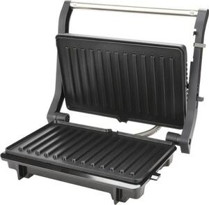 Ardes Bistecchiera Elettrica Potenza 1000W con Piastre Rigate Anti-aderenti colore Nero Sfizio Flex - ARBIS01