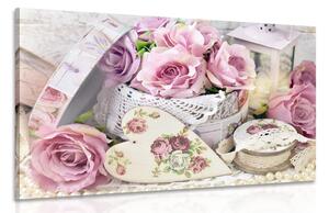 Stampa su tela – Stile romantico vintage