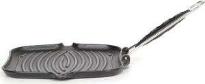 ILSA Bistecchiera Ghisa Smaltata 25x25 cm Piastra Rigata con indicatore termico Dietella Go