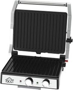 DCG Bistecchiera Elettrica Potenza 2000W con Piastre Antiaderenti e Vaschetta Raccogli-grasso - ST3900