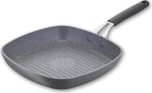 LAGOSTINA Bistecchiera Induzione Antiaderente in Alluminio colore Grigio 26 x 26 cm Tempra Mineral