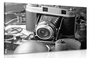 Stampa su tela – Fotocamera antica in bianco e nero