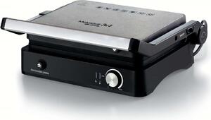 Ariete Bistecchiera Potenza 2000W 3 in 1 con Piastre e Vassoio Anti Goccia Rimovibili colore Nero Inox MetalGrill - 00C193400AR0