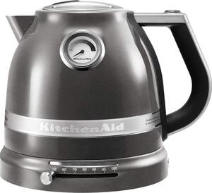 KITCHENAID Bollitore elettrico acqua 1.5 litri Termostato regolabile Senza fili colore Argento - 5KEK1522EMS Artisan