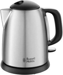 Russell Hobbs Bollitore elettrico acqua Capacit 1 litro Potenza 2400 Watt Acciaio inox Autospegnimento colore Silver - 24991-70 Adventure