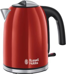 Russell Hobbs Bollitore elettrico Acqua Capacit 1.7 litri Potenza 2400 Watt Acciaio colore Rosso - 20412-70
