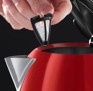 Russell Hobbs Bollitore elettrico Acqua Capacit 1.7 litri Potenza 2400 Watt Acciaio colore Rosso - 20412-70