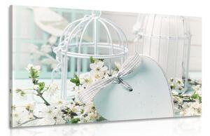 Quadro su tela – Natura morta romantica in stile vintage