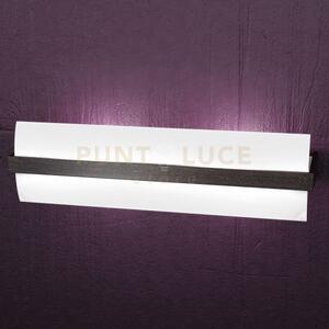 Wood applique cm.50 2 luci wenge 1019-a50-w