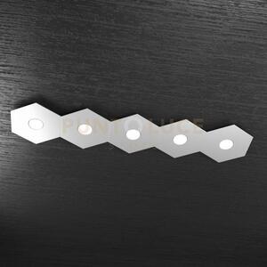 Hexagon applique-plafoniera 5 luci grigio 1142-5l-gr