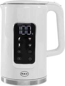 R.G.V. Bollitore Elettrico Capacit 1.7 Litri Potenza 1850-2200 Watt con Controlli Touch colore Bianco - 111420