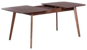Tavolo da pranzo in legno scuro 150/190 x 90 cm con gambe allungabili in legno minimalista scandinavo Beliani