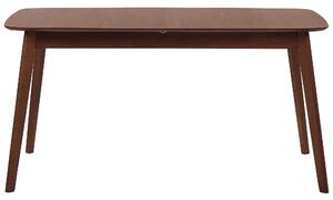 Tavolo da pranzo in legno scuro 120/150 x 90 cm con gambe allungabili in legno minimalista scandinavo Beliani
