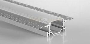 Profilo gorizia silver diffusore opale con tappi inclusi 200x6,3x1