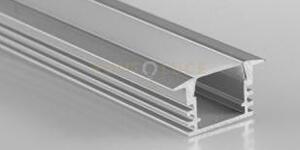 Profilo berlino silver diffusore opale con tappi e staffette inclus