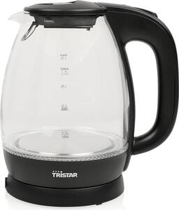 TRISTAR Bollitore Elettrico Potenza 2200 Watt Capacit 1.7 Litri colore Vetro Nero - WK3405