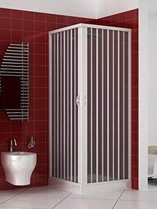 Brixo Box Doccia Cabina Doccia Angolare Delfino Estensibile in Pvc Altezza 185 cm - 443635