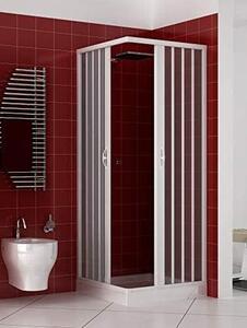 Brixo Box Doccia Cabina Doccia Angolare Delfino Estensibile in Pvc Altezza 185 cm - 443635