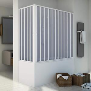FORTE Box Vasca 2 lati Box Doccia per Vasca Porta a Soffietto in PVC Dimensioni 70 x 170 x 150 h cm - BK200001 Vasca Sky