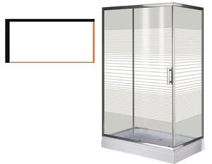 Brixo Box Doccia Cabina Doccia Margherita con Vetro Spessore 5 mm Altezza 190 cm - 443801