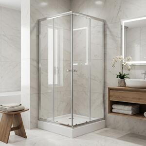 Fluxy Box Doccia Cristallo a Due Porte Giada cm 80x100 H 185 - SW8024 (80X100)