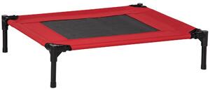 AllMyPets Brandina Cane Cuccia per Cani o Gatti Taglia Medio Piccola Estiva fino a 18kg da e Lettino 76x61x18cm Rosso - 68D04