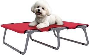 AllMyPets Brandina per Cani Piccoli Pieghevole per Interno ed Esterno Metallo e Tessuto Oxford 71x58x20 cm colore Rosso - K585RD
