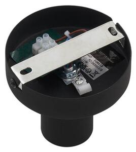 Plafoniera di design nera con vetro sfumato fumo - Pillon
