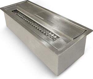 Divina Fire Bruciatore per camino a bioetanolo 1.5 Litri Acciaio Inox 430SS 30x12.5x8.5 h cm - DF42475