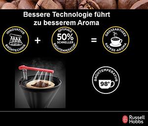 Russell Hobbs Buckingham 20680-56 Macchina Caff Americano Caff Macinato in Polvere 15 Tazze